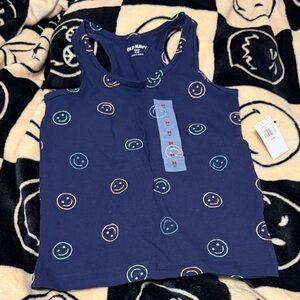 Old Navy Kids' Navy Smiley Face Tank Top